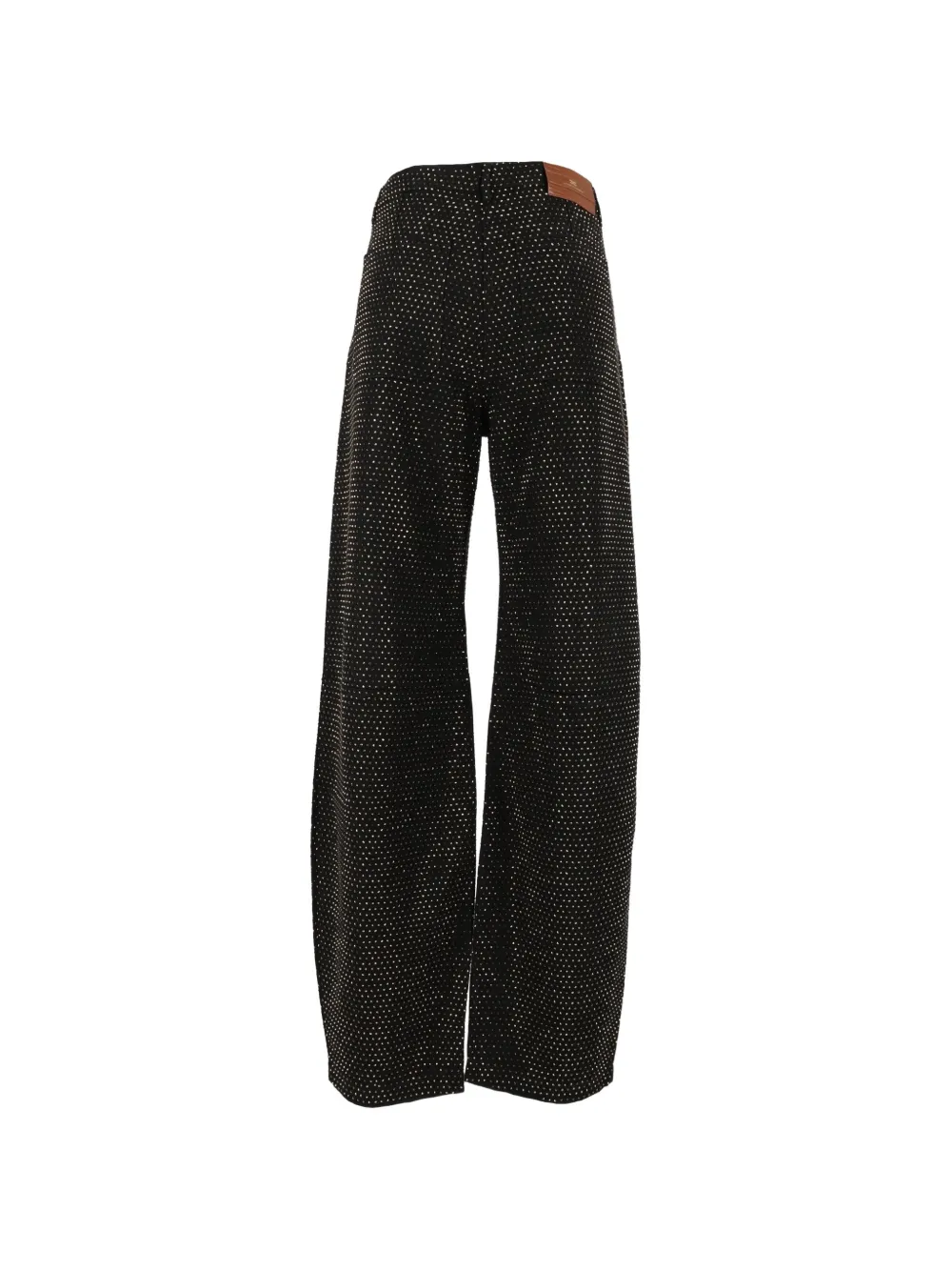 Elisabetta Franchi Ballon denim jeans met stras Zwart