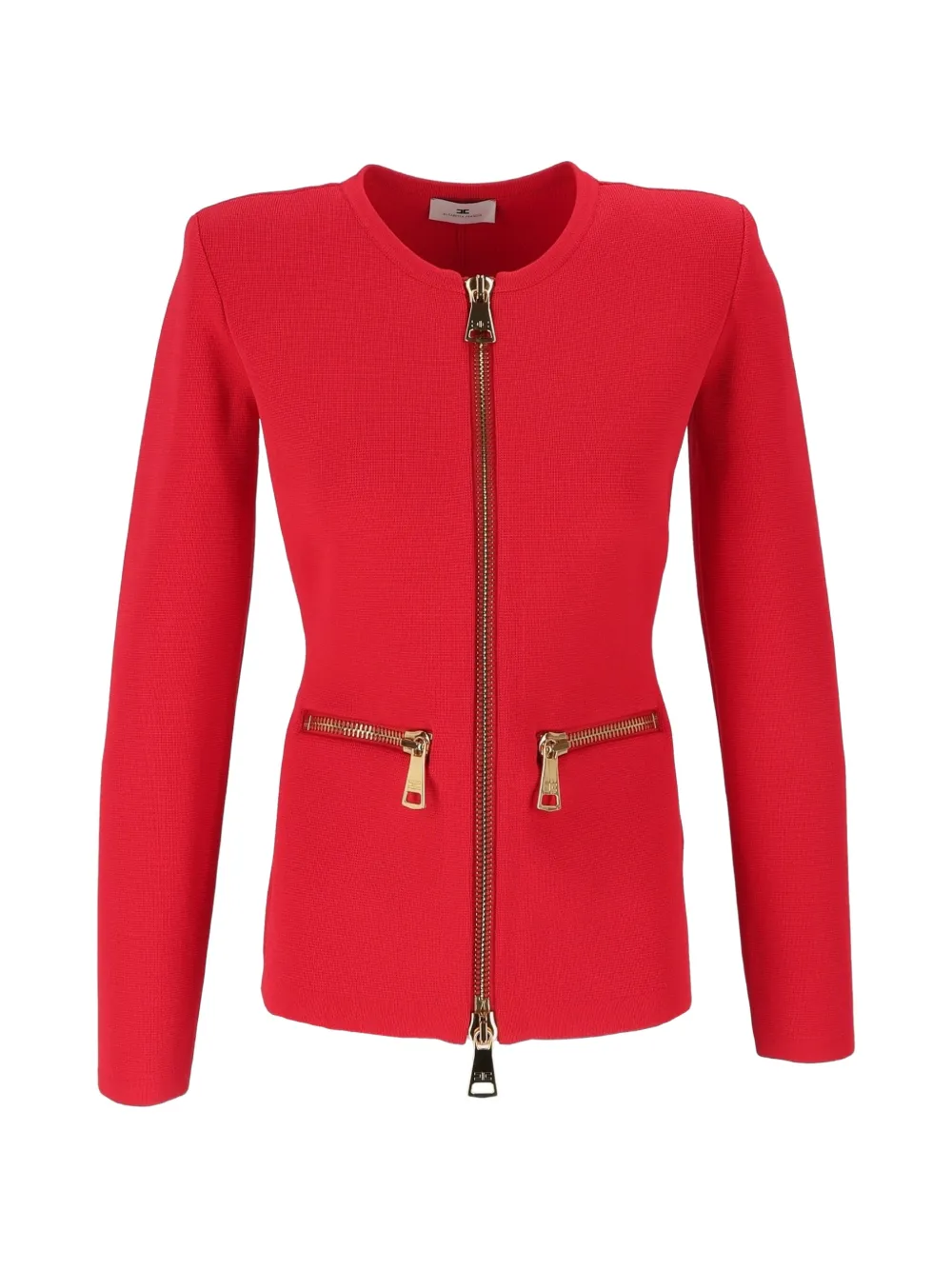 Elisabetta Franchi zip-up cardigan - Rot
