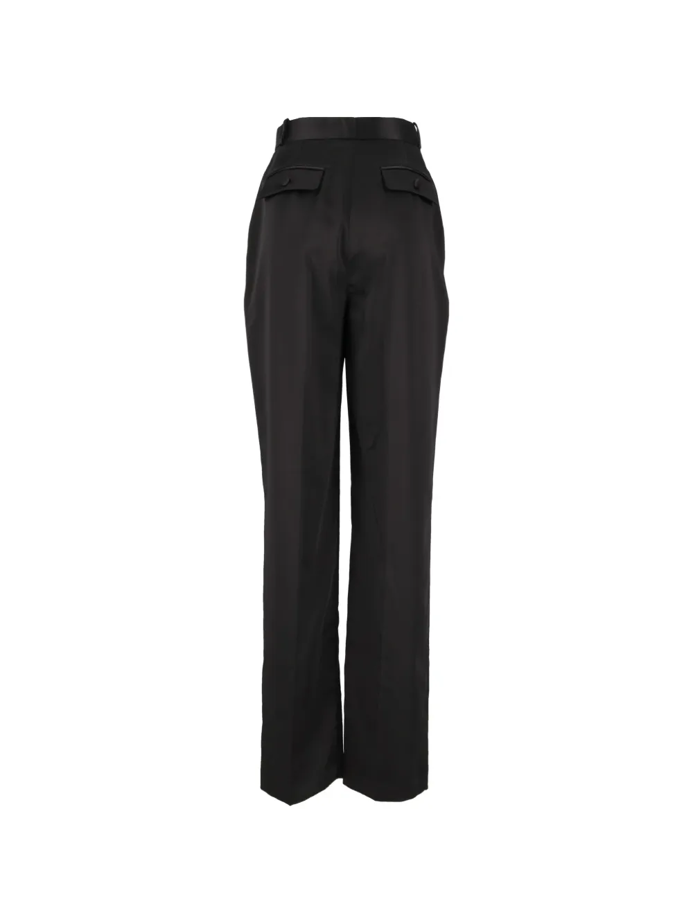 Elisabetta Franchi Satijnen stretch broek Zwart