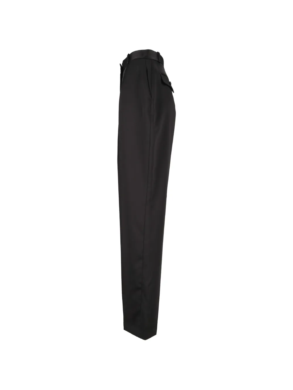 Elisabetta Franchi Satijnen stretch broek Zwart