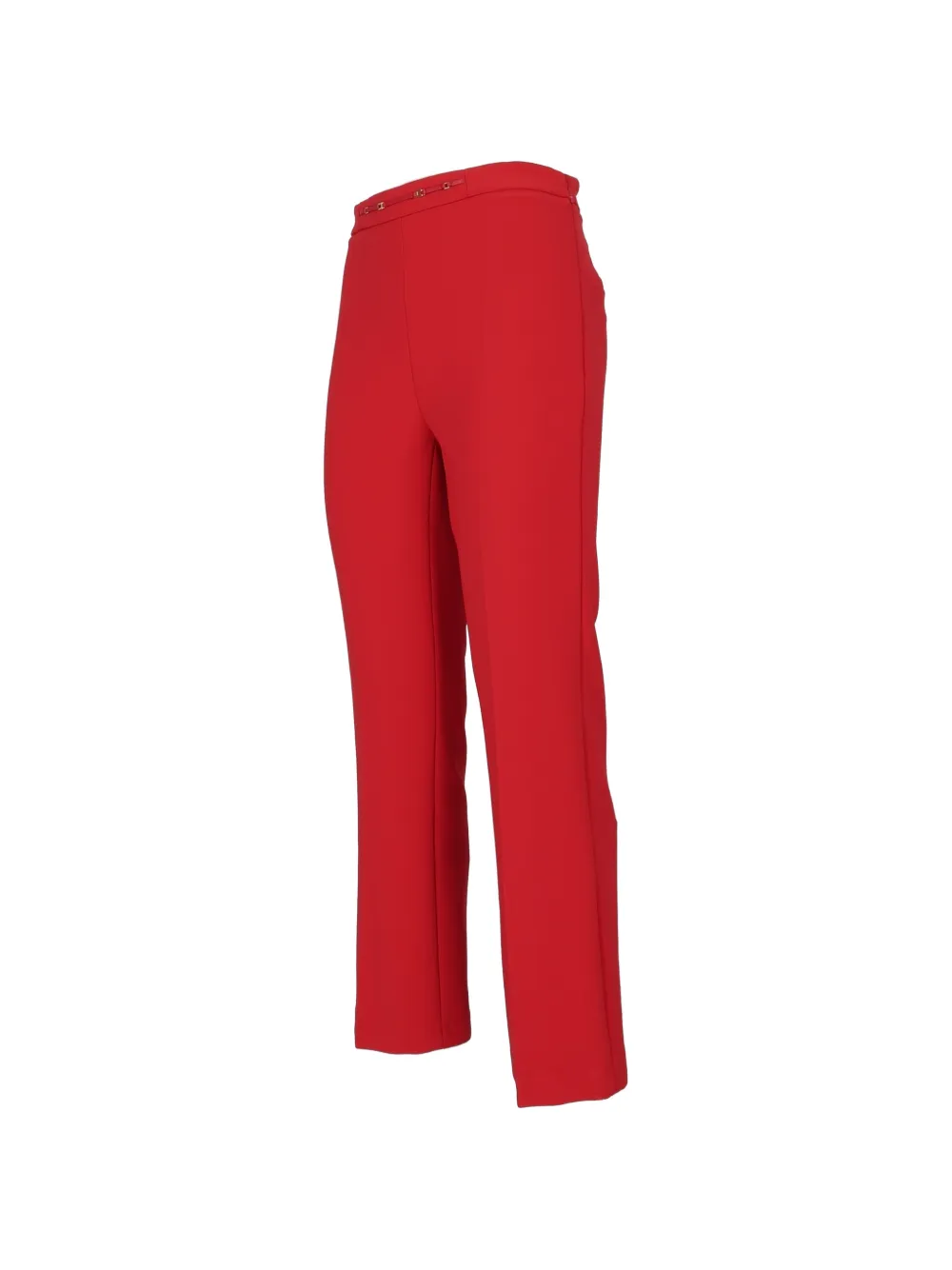 Elisabetta Franchi Straight broek met hardware Rood
