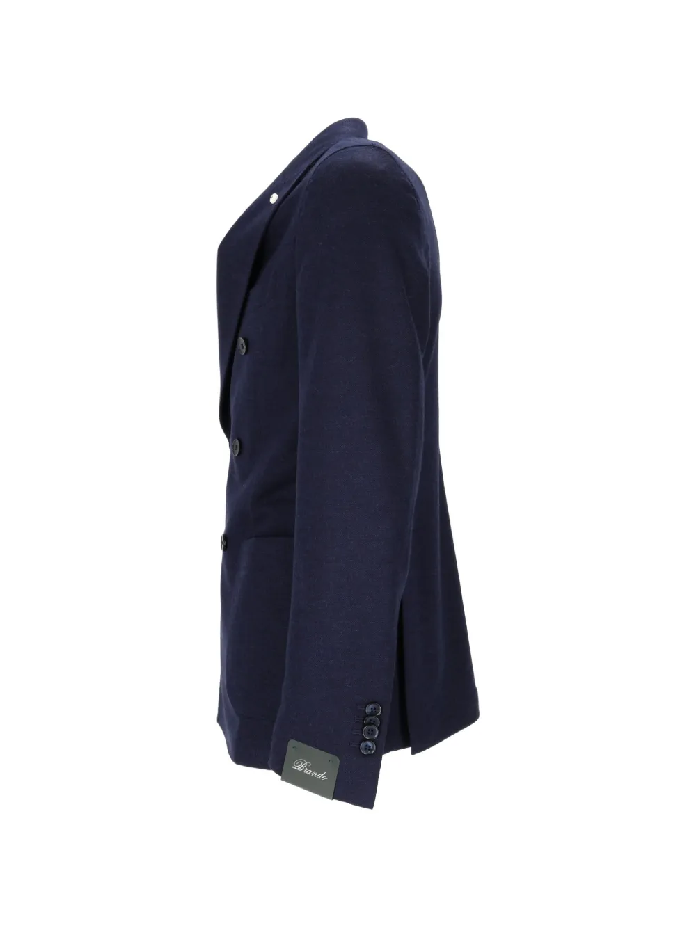 BRANDO double-breasted peak-lapel blazer Blauw