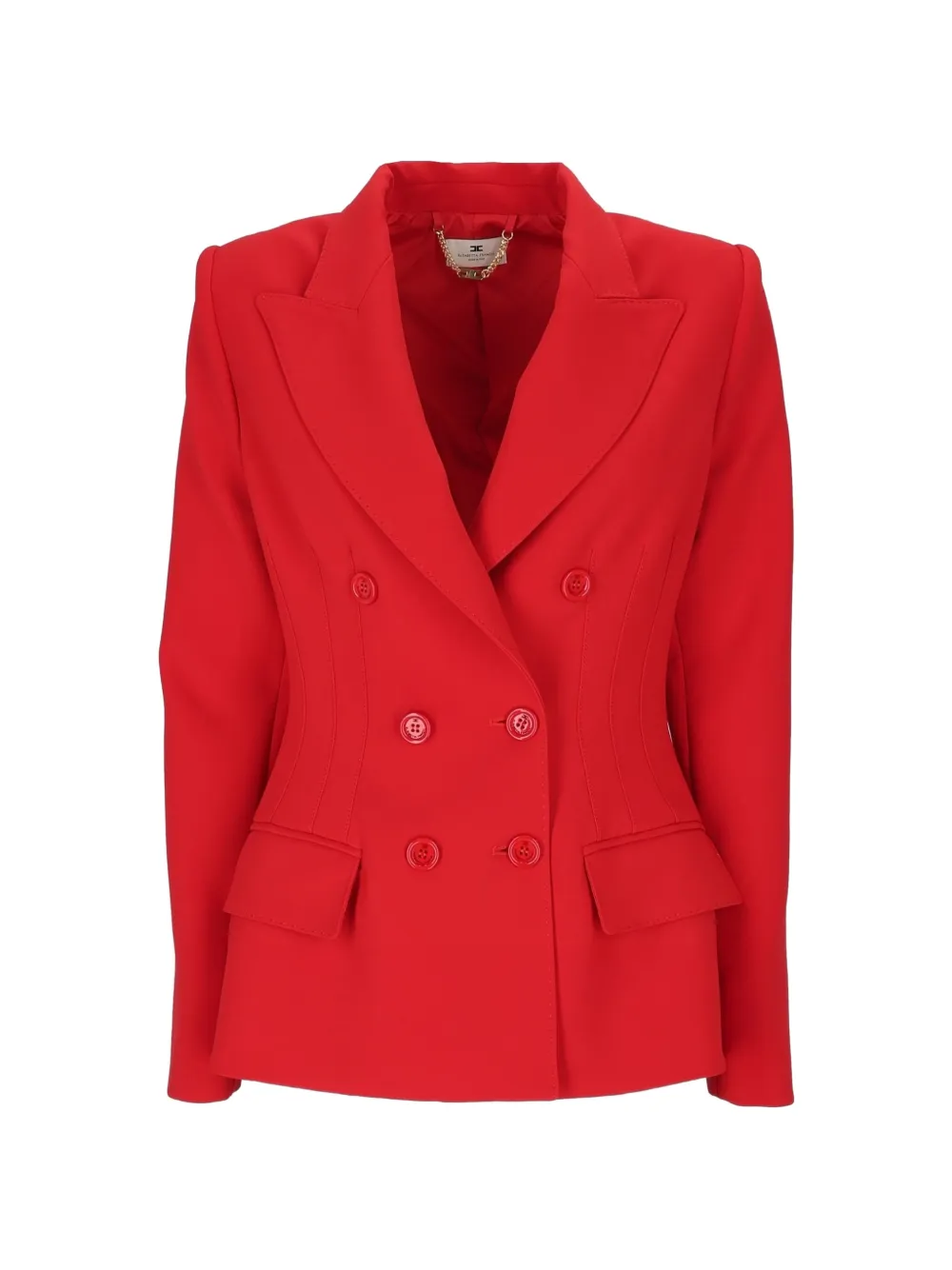 Elisabetta Franchi double-breasted peak-lapel blazer - Red