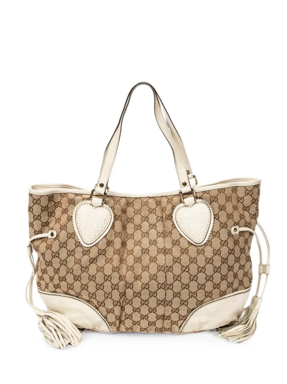 Gucci Pre-Owned large Tribeca monogram-pattern tote bag - Nude