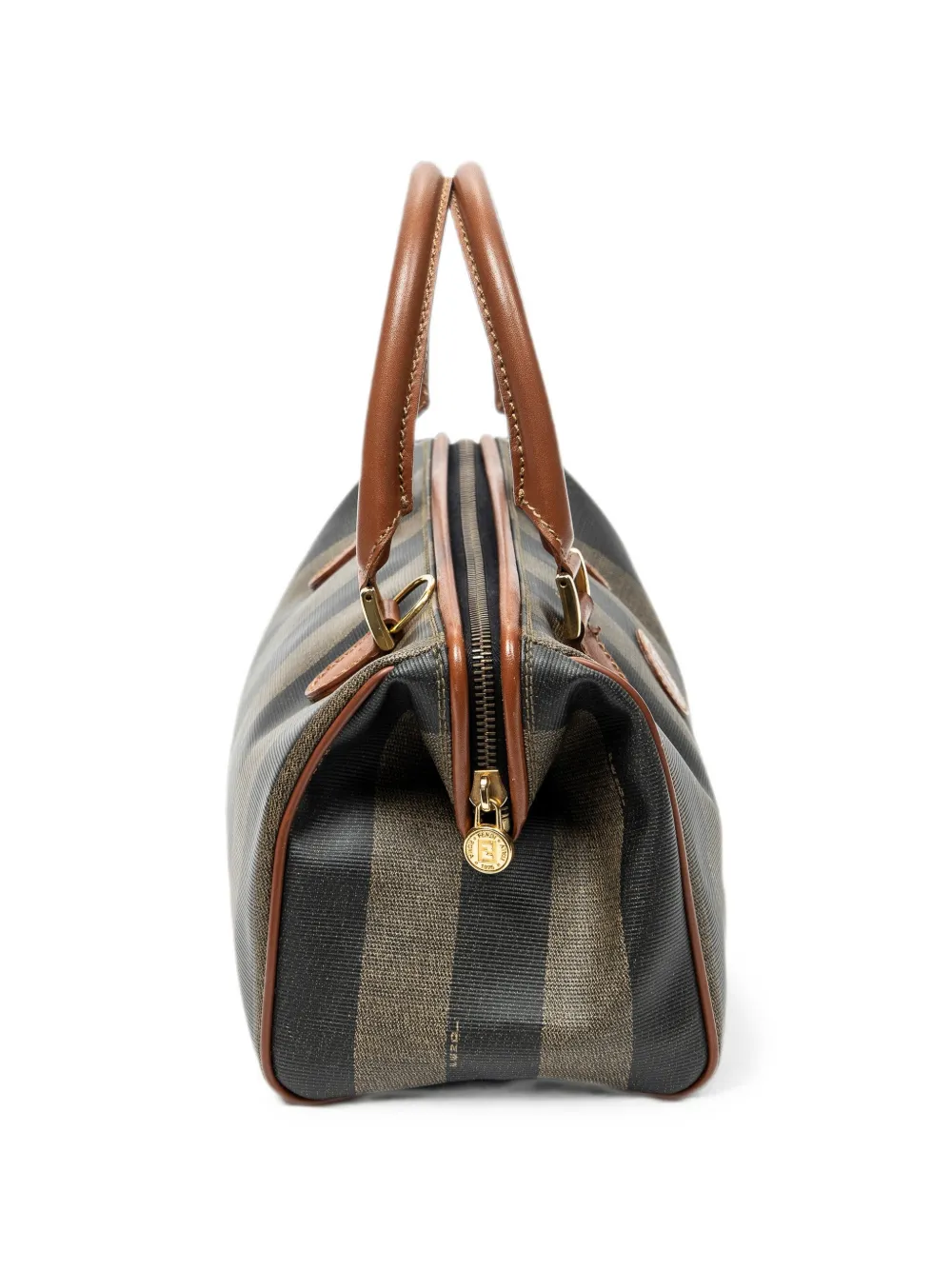 Fendi Pre-Owned Kleine Pequin Boston handtas Zwart