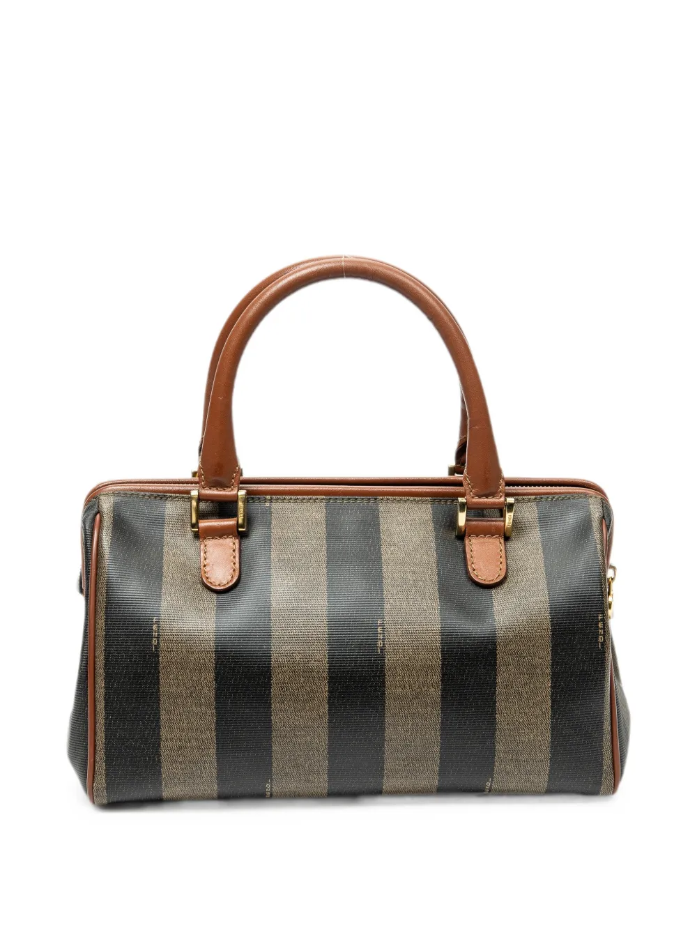 Fendi Pre-Owned Kleine Pequin Boston handtas Zwart