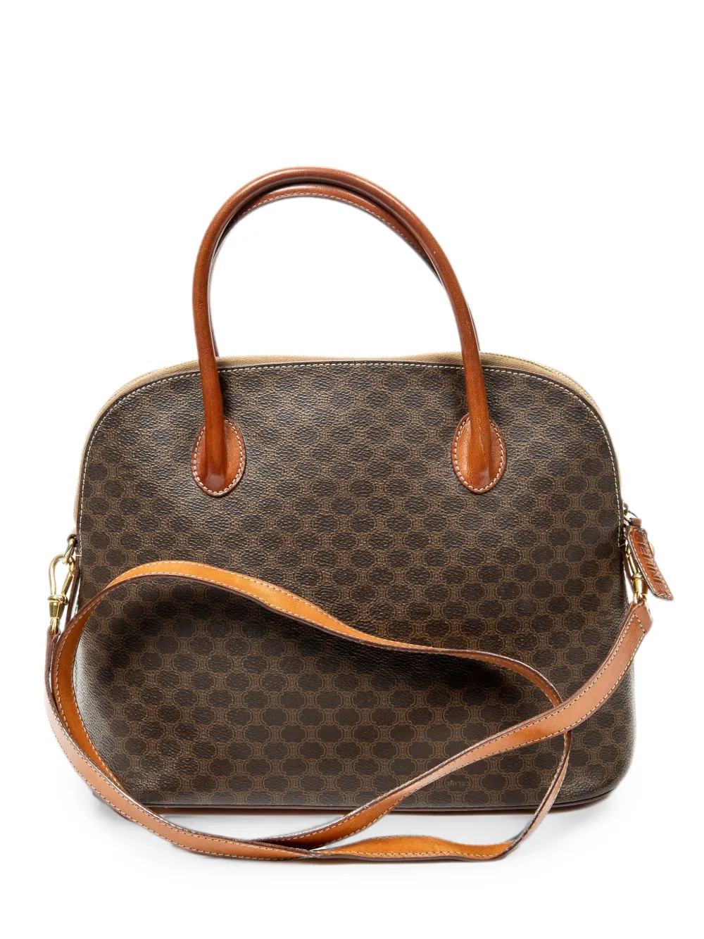 Celine Pre-Owned Macadam Dome tote bag - Marrone