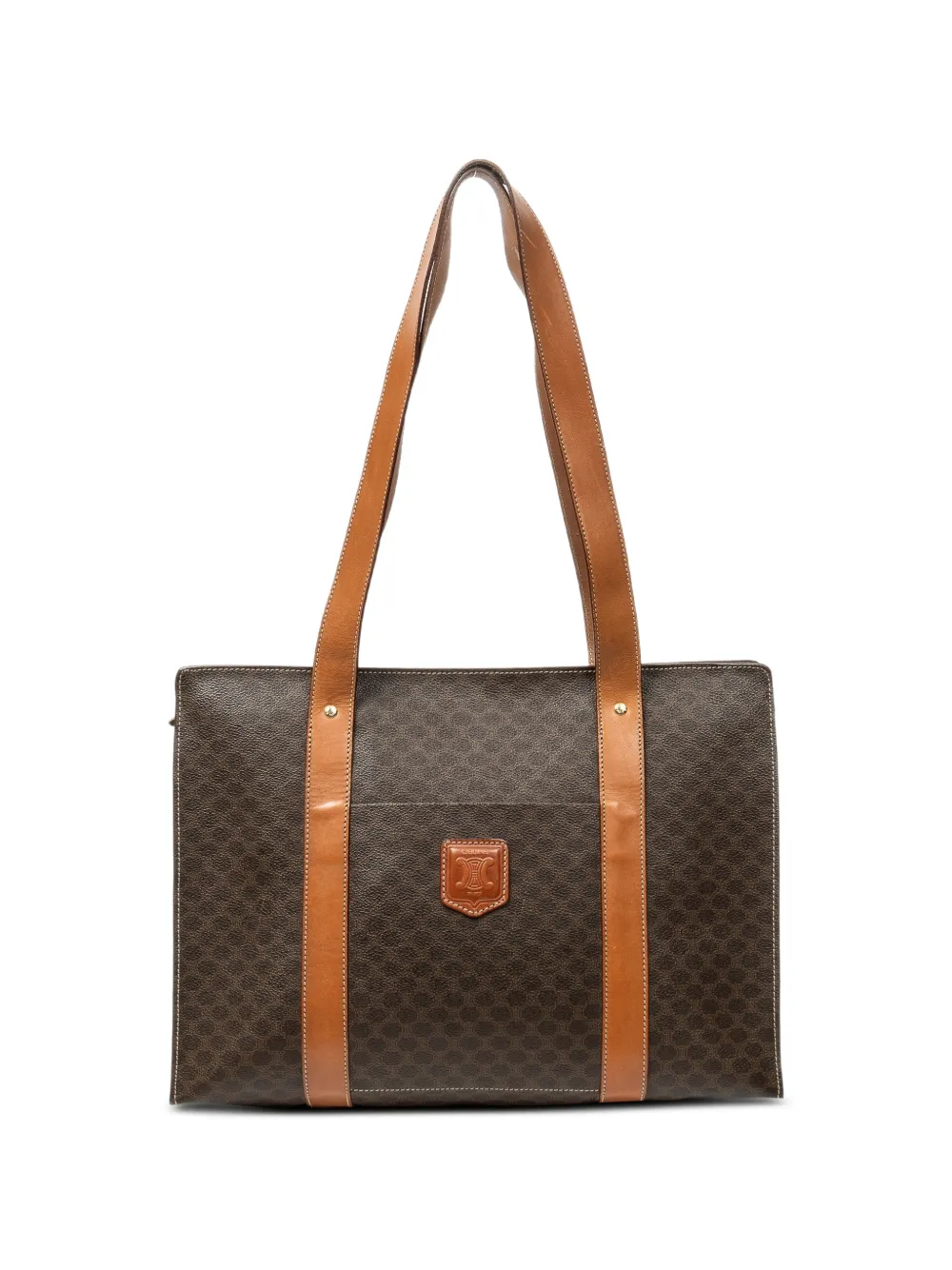 Celine Pre-Owned Macadam pattern tote bag - Brown