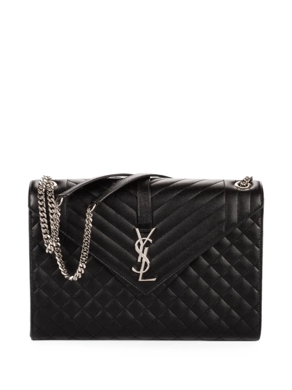 Saint Laurent Pre-Owned Envelope chain-strap shoulder bag - Black
