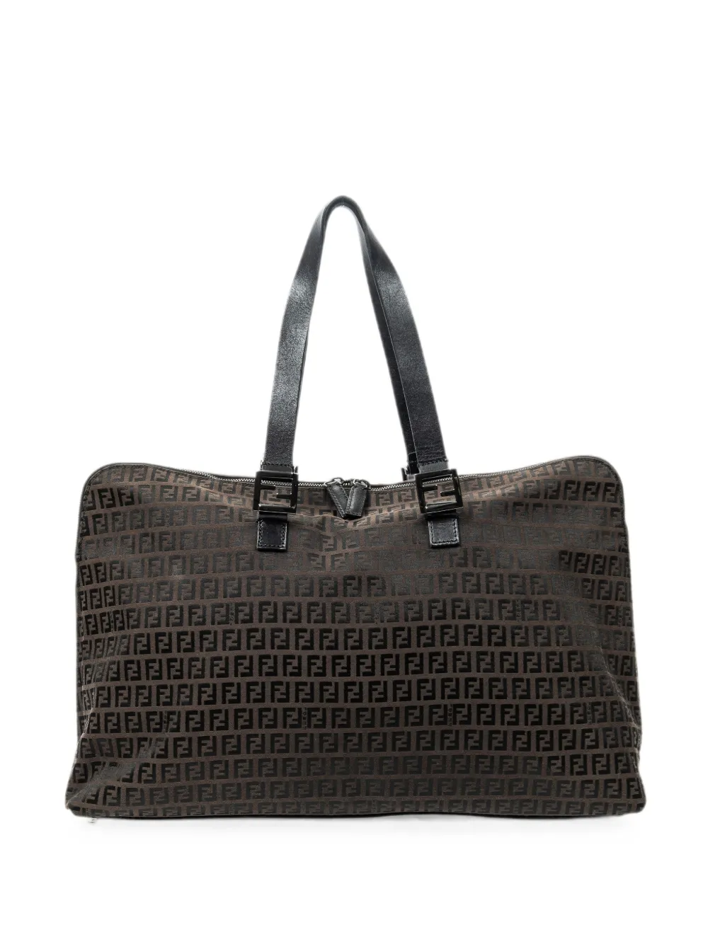 Fendi Pre-Owned Reisetasche mit Logo - Braun
