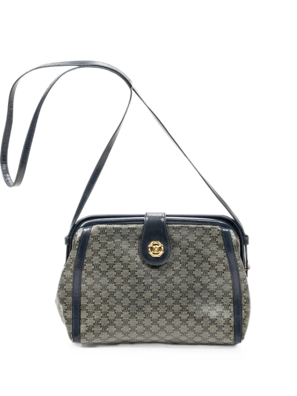Celine Pre-Owned Macadam frame shoulder bag - Blue