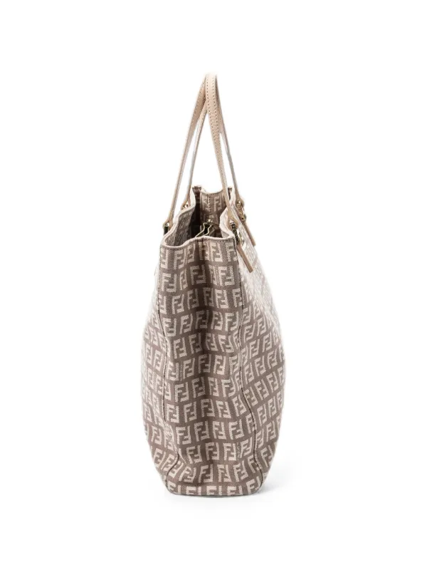 Fendi Pre-Owned Small Zucca-pattern Tote Bag | Pink | FARFETCH IN
