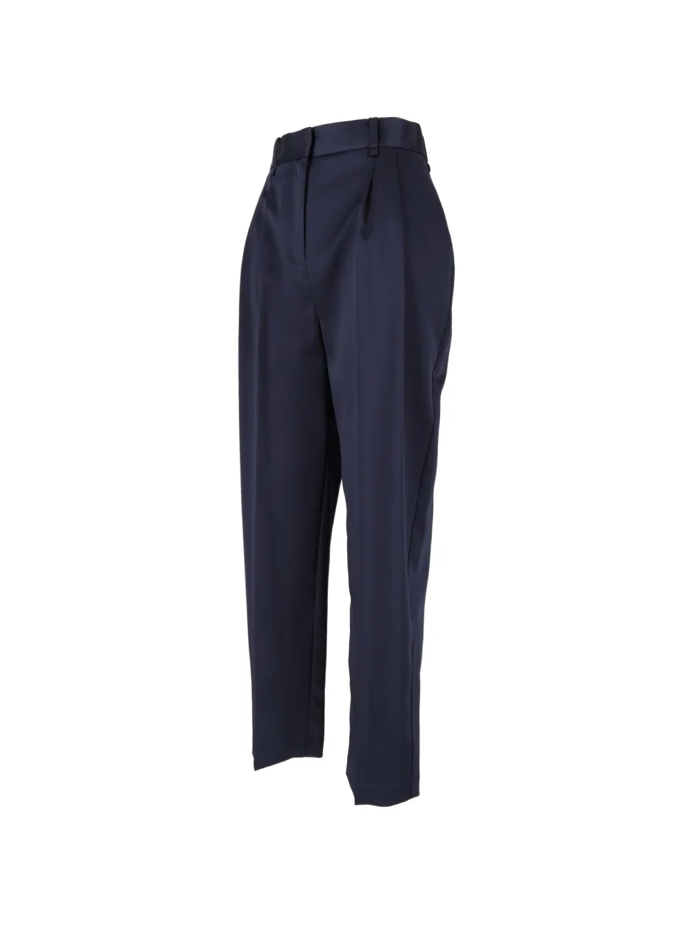 Elisabetta Franchi Satijnen stretch broek Blauw