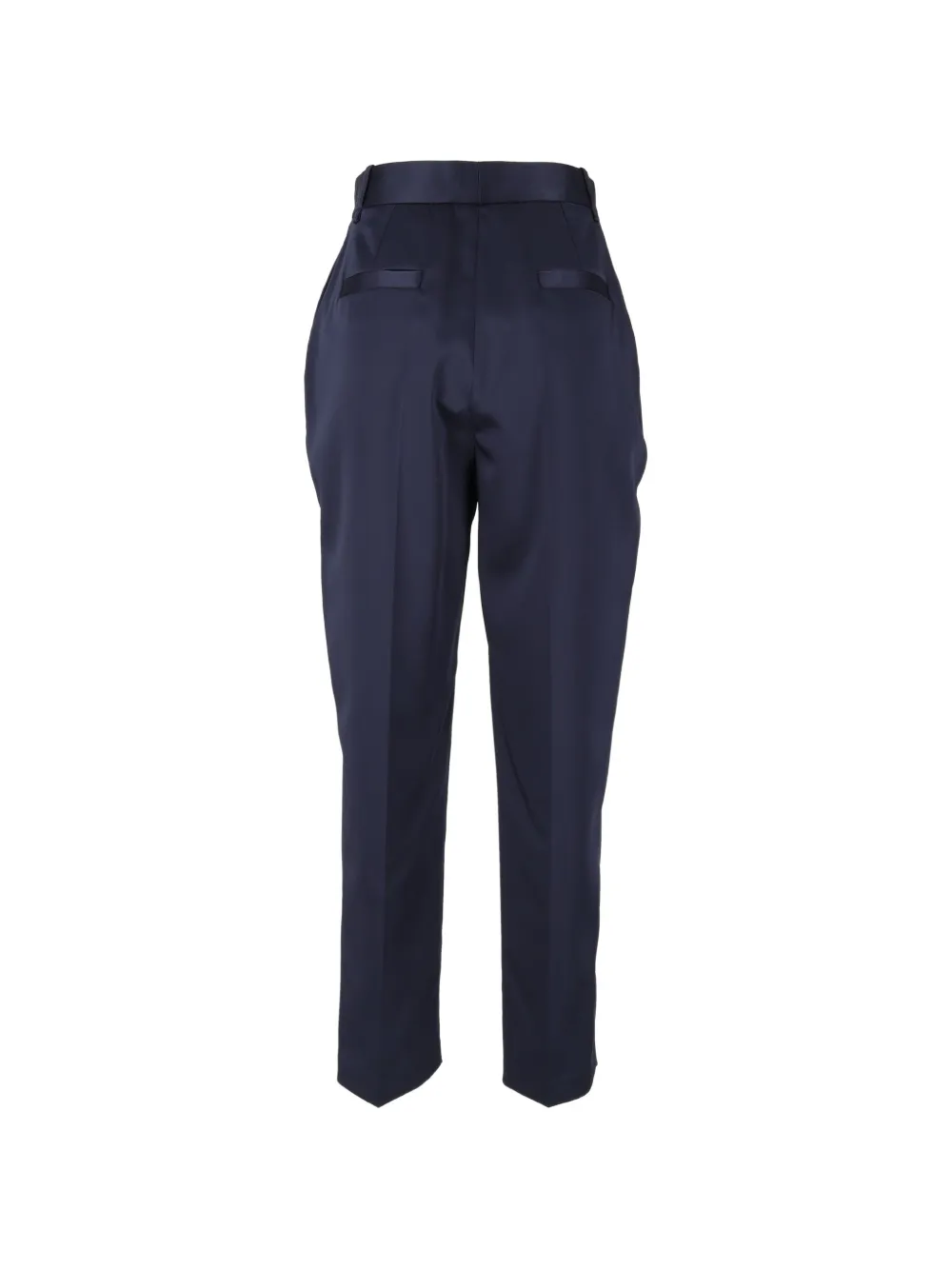 Elisabetta Franchi Satijnen stretch broek Blauw