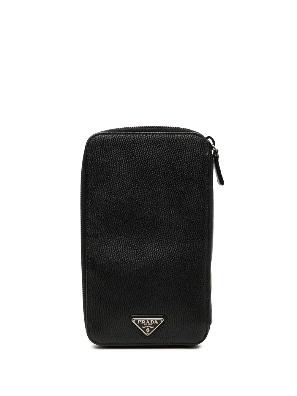 Prada Pre-Owned 2000-2013 Saffiano Zip Around Wallet long wallets - Schwarz