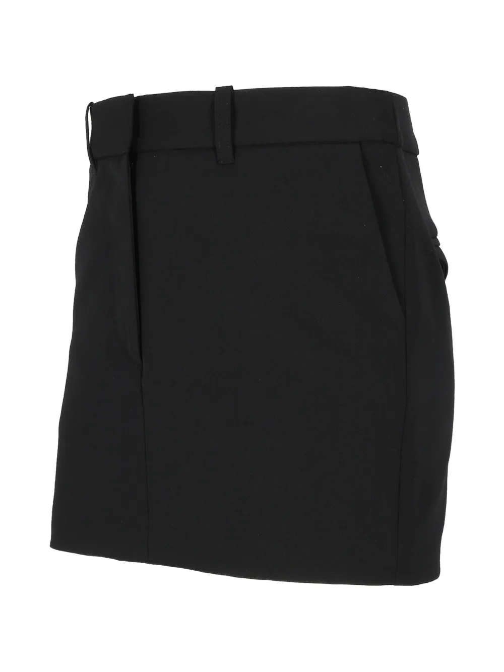 Elisabetta Franchi Mini-rok met klepzak en knopen Zwart