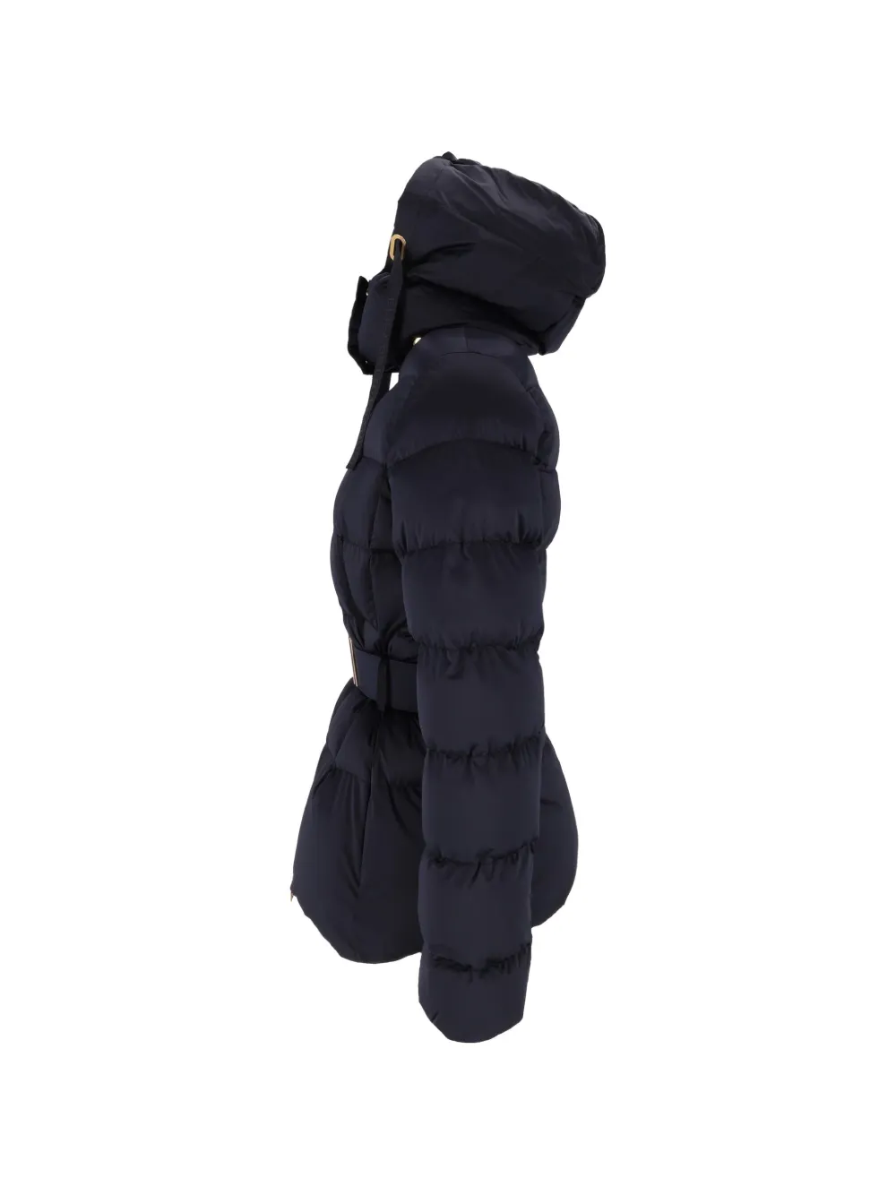 Elisabetta Franchi Jack met capuchon en ceintuur Blauw