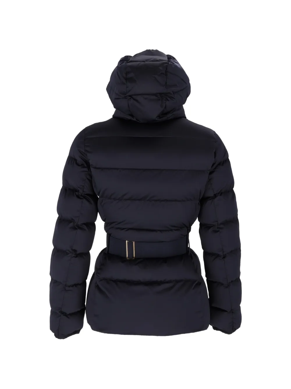 Elisabetta Franchi Jack met capuchon en ceintuur Blauw