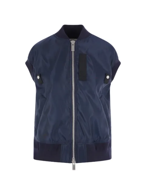 sacai chaleco con cremallera