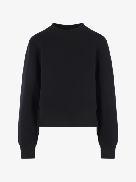 sacai suéter con cuello redondo