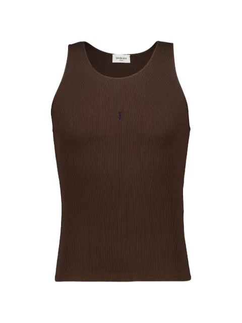 Saint Laurent Cassandre ribbed tank top