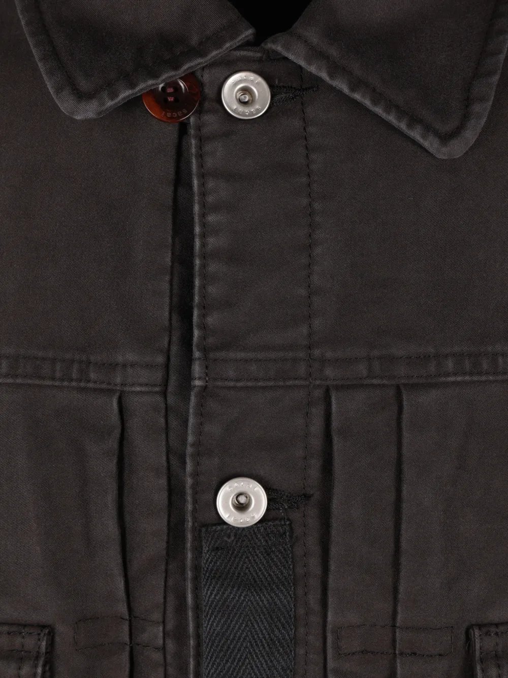 sacai Denim jack Zwart