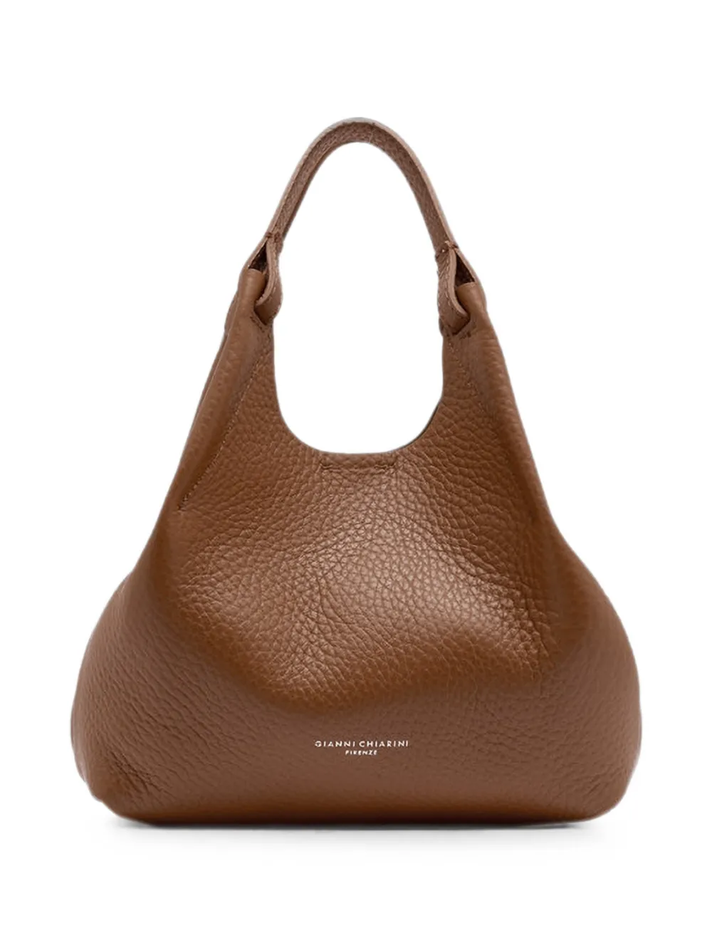 GIANNI CHIARINI Dua medium grainy-leather shoulder bag - Braun