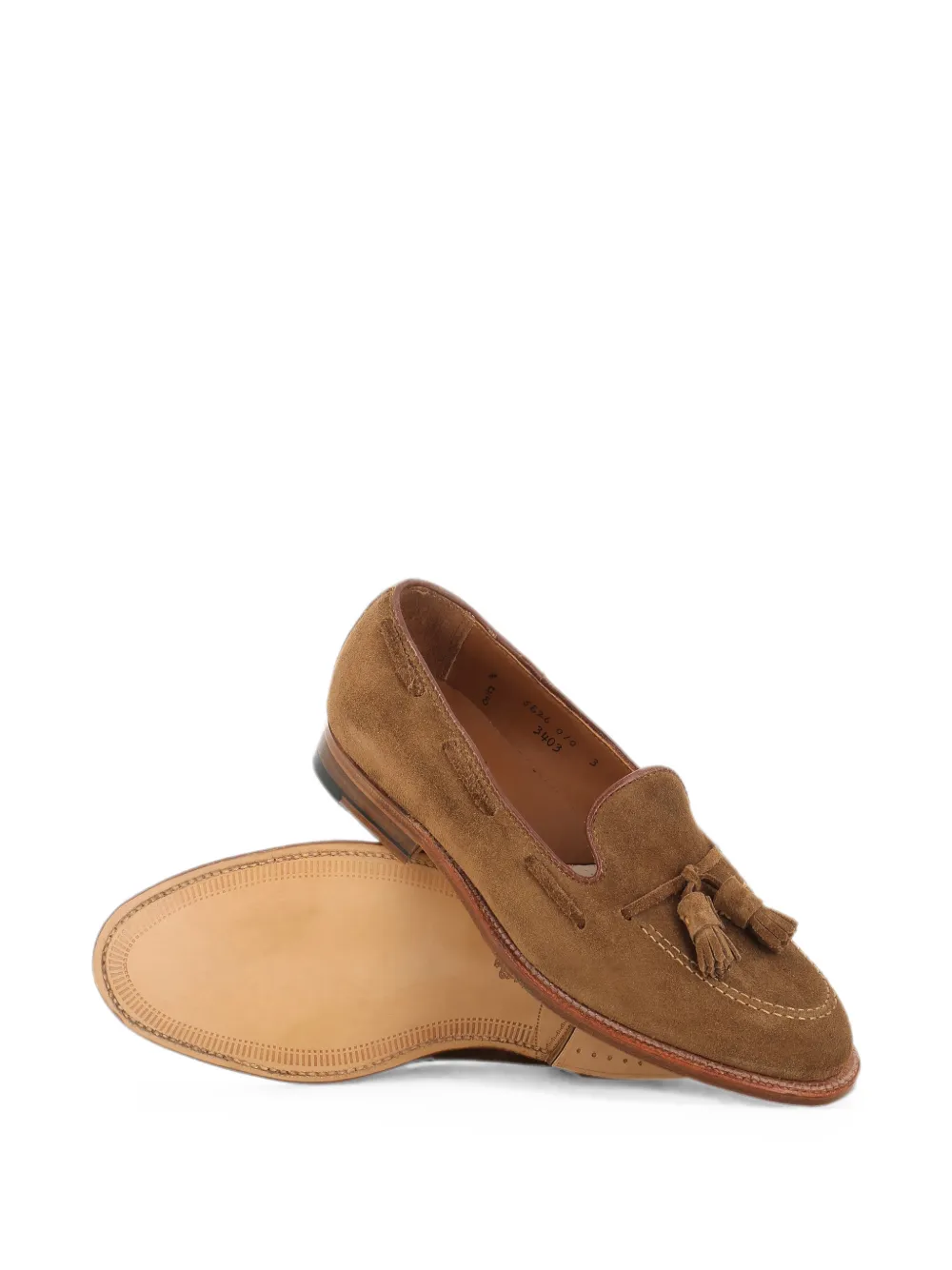 Alden tassel suede loafers Bruin