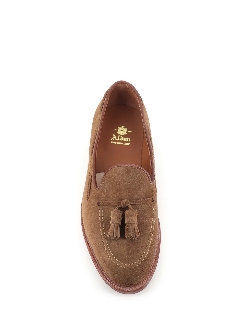 Alden tassel suede loafers Bruin