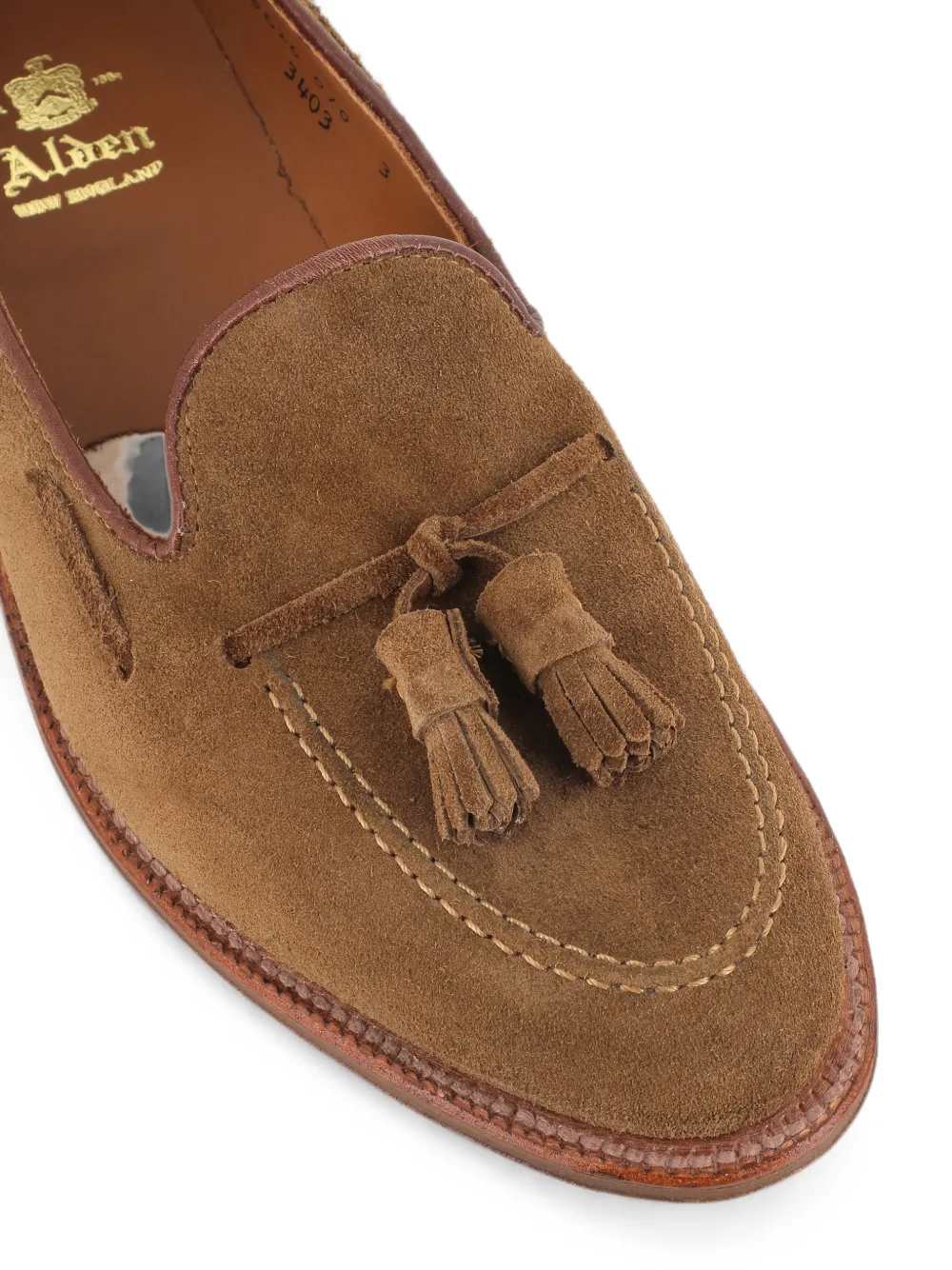 Alden tassel suede loafers Bruin
