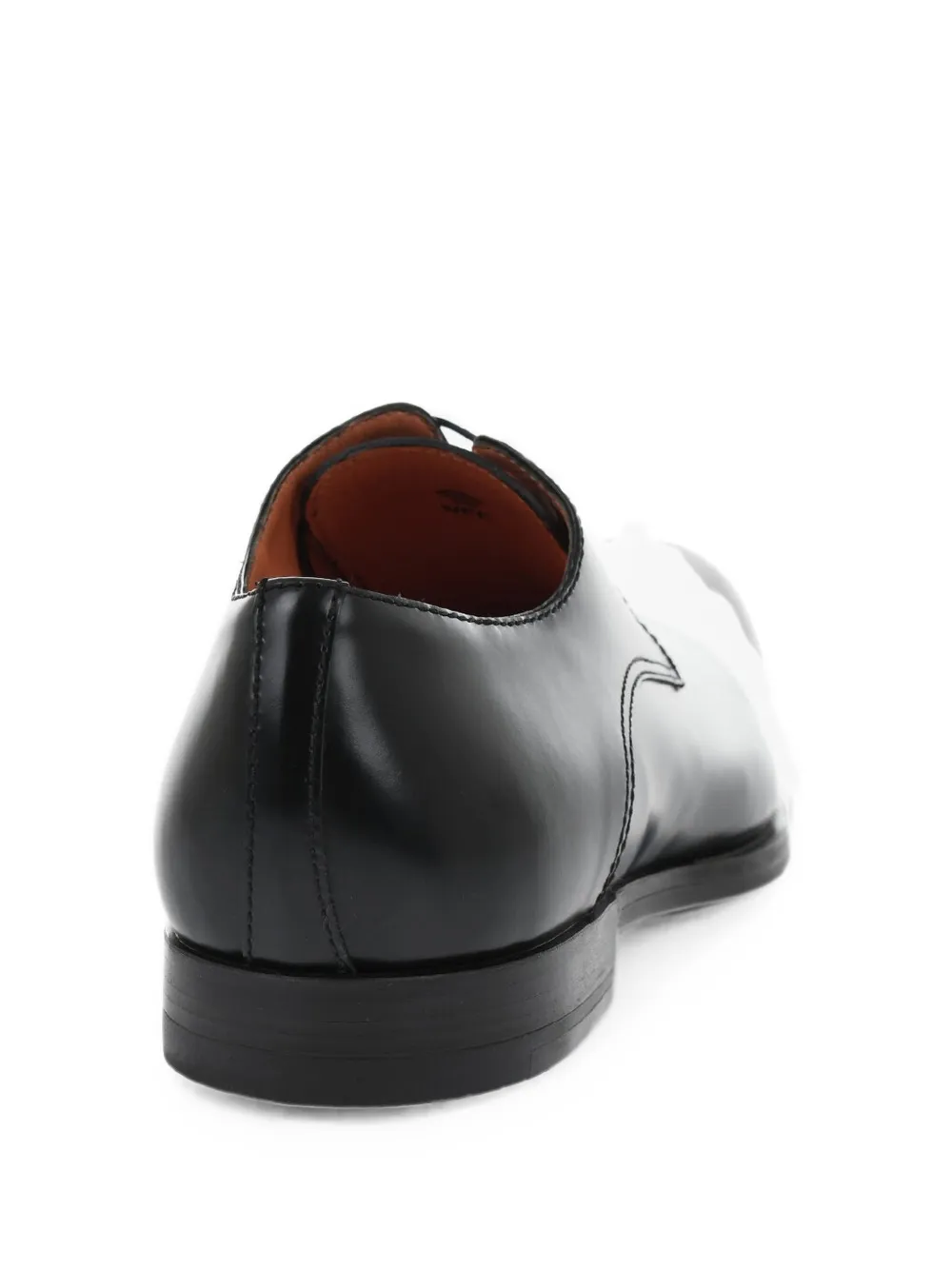 Santoni leather Derby shoes Zwart