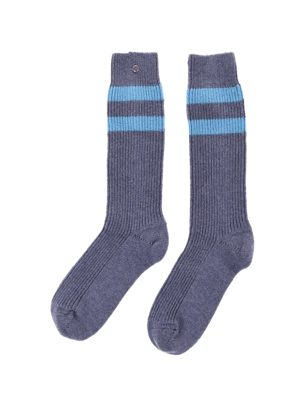 GOD'S TRUE CASHMERE striped ribbed-knit socks - Violett