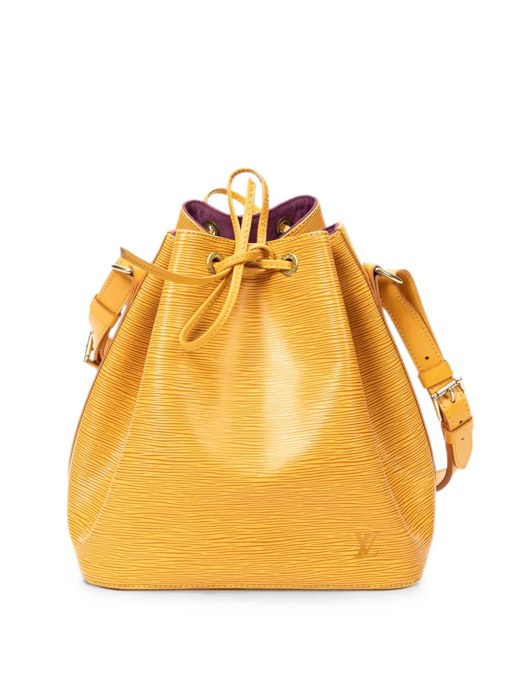 Louis Vuitton Pre-Owned PM Noe leather bucket bag - Yellow
