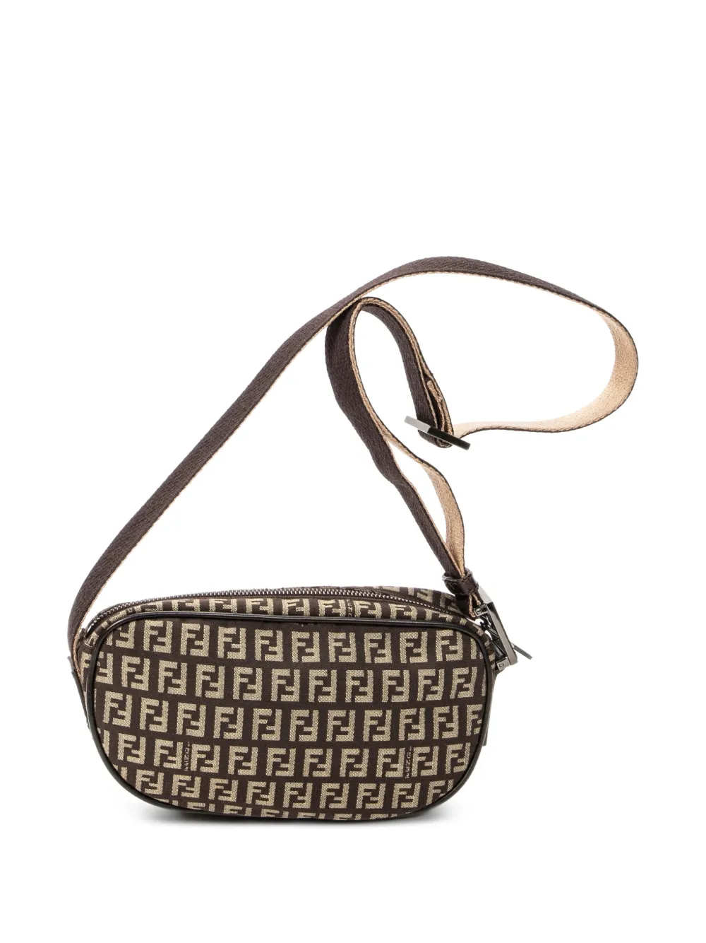 Fendi Pre-Owned Zucca print shoulder bag - Brown
