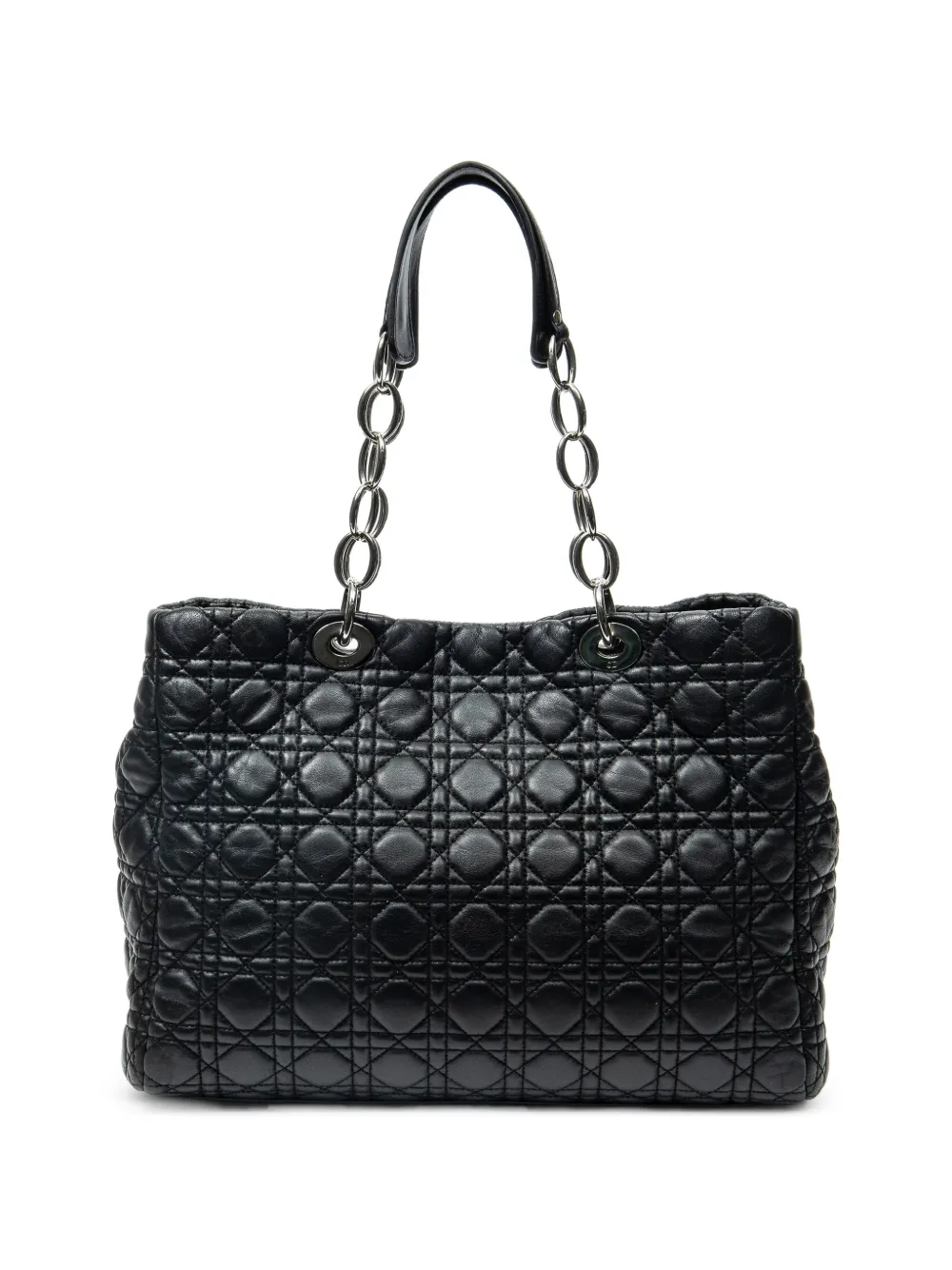 Dior Pre-owned Medium Quilted Tote Bag in Black, view 2
