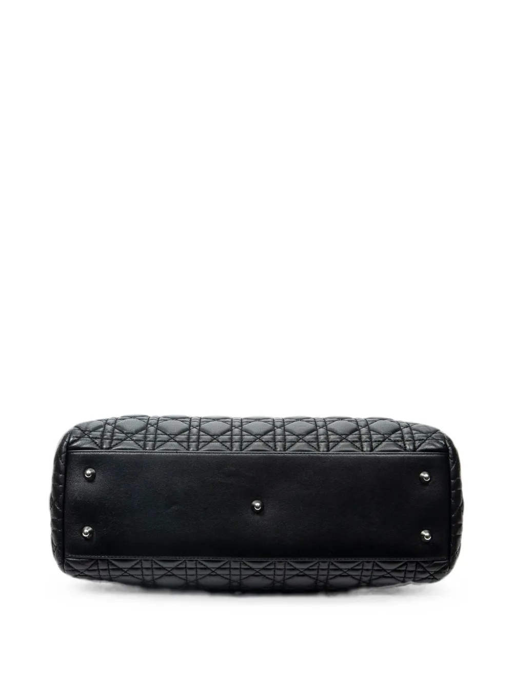 Dior Pre-owned Medium Quilted Tote Bag in Black, view 4