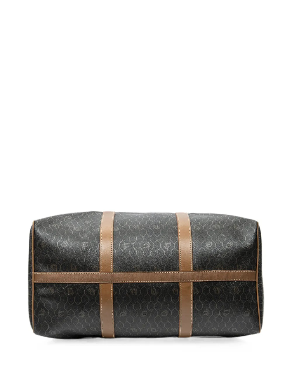 Dior Pre-owned Medium Boston Honeycomb-pattern Luggage in Brown, view 4