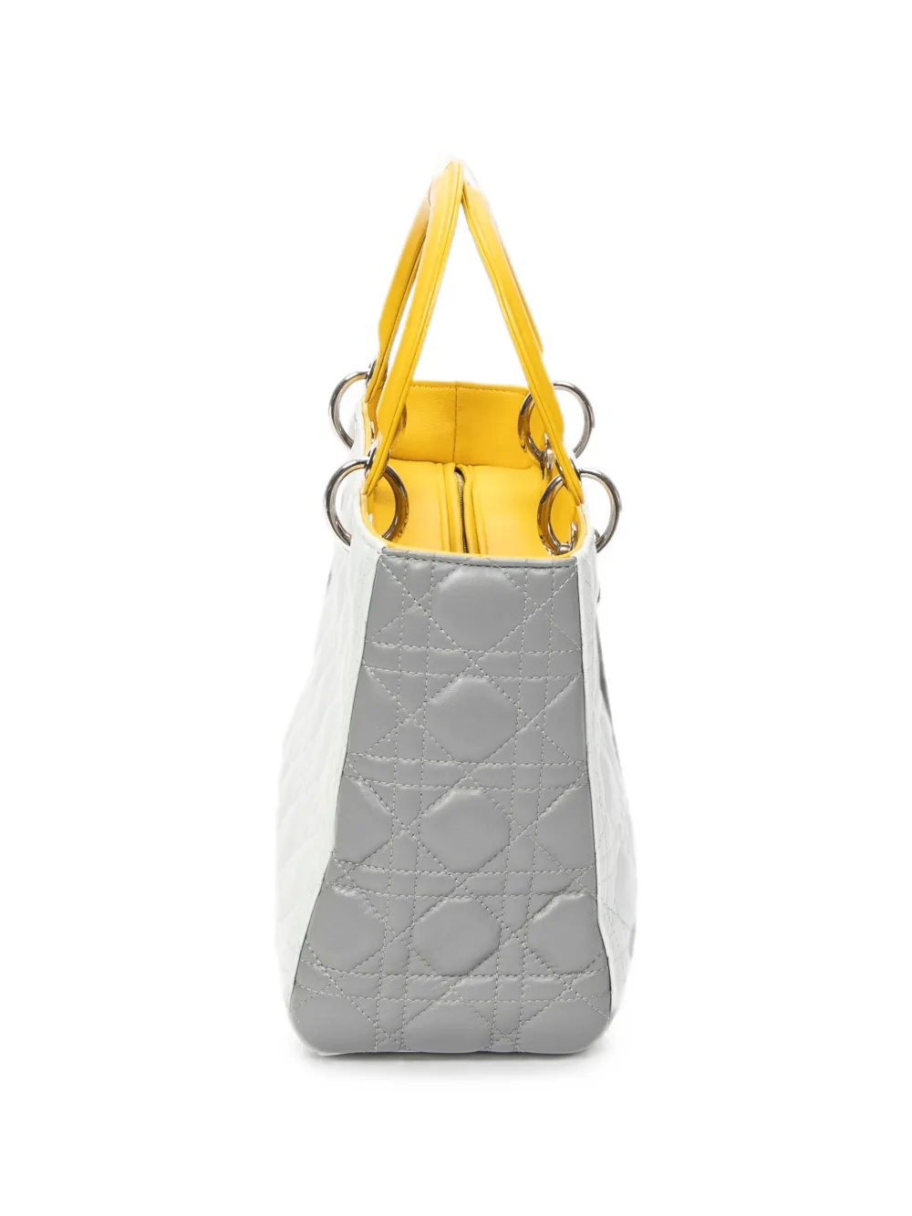 Dior Lady  Tote Bag In White
