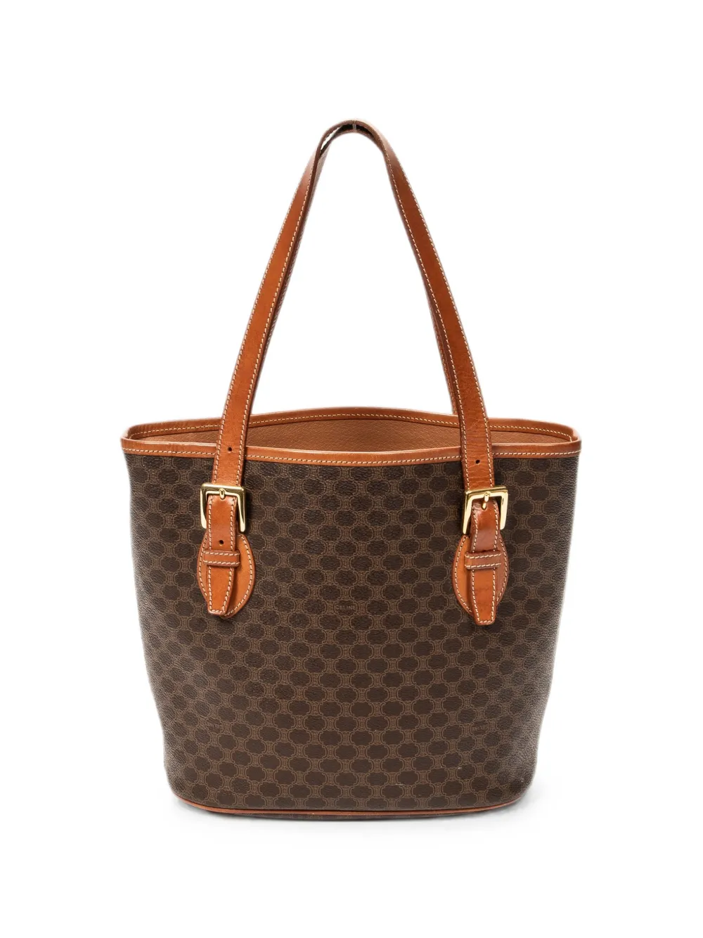 Celine Pre-Owned Macadam patterned tote bag - Brown
