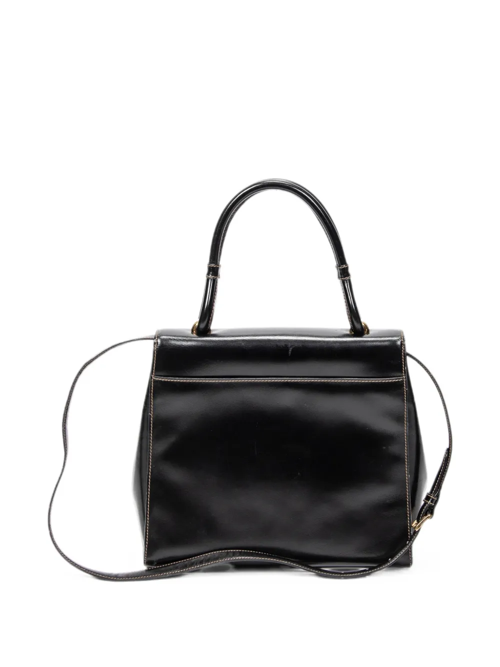 Pre-owned Loewe Flap-top Tote Bag In Black