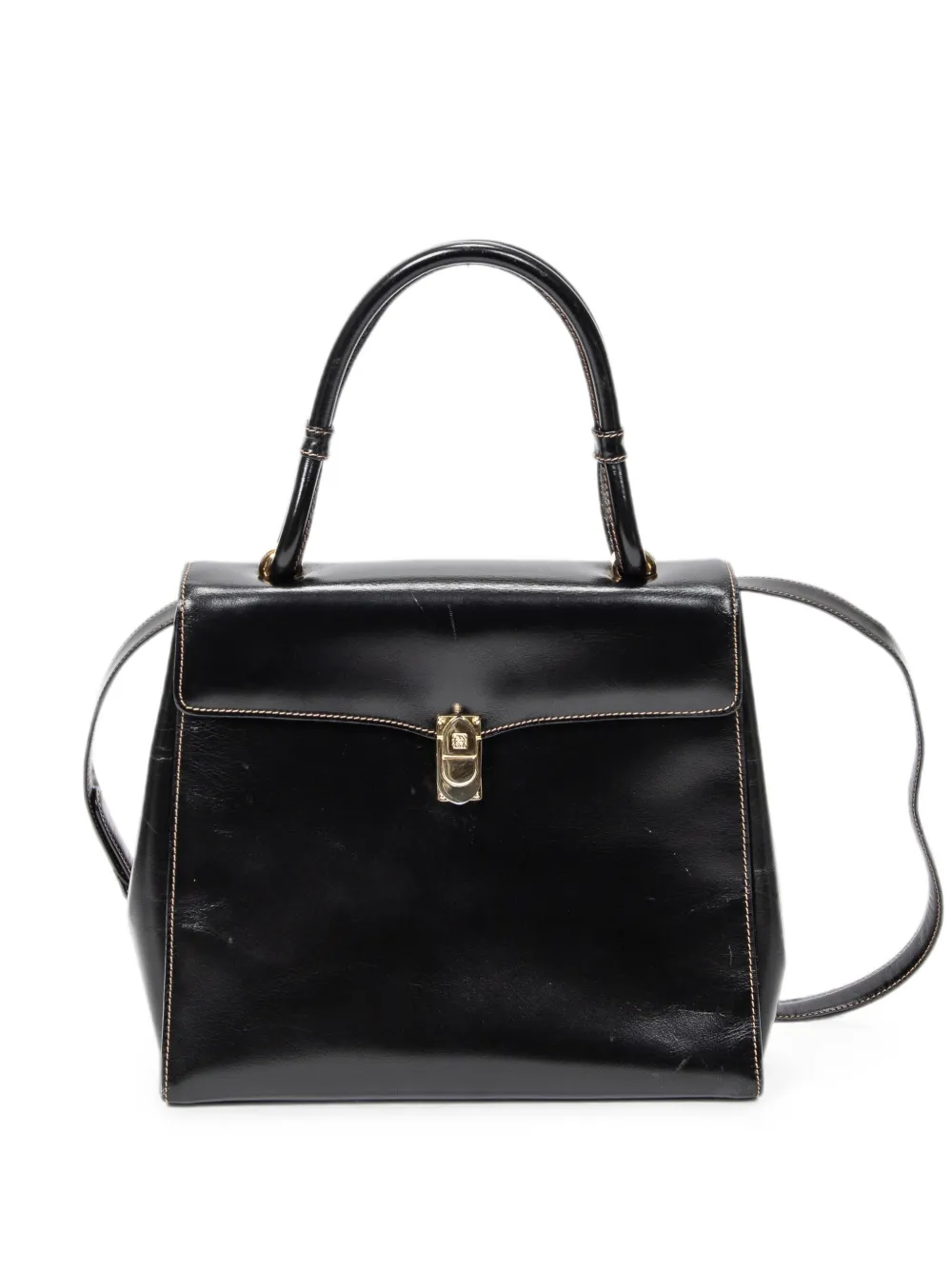 Loewe Pre-Owned Tote Bag mit Klappe - Schwarz