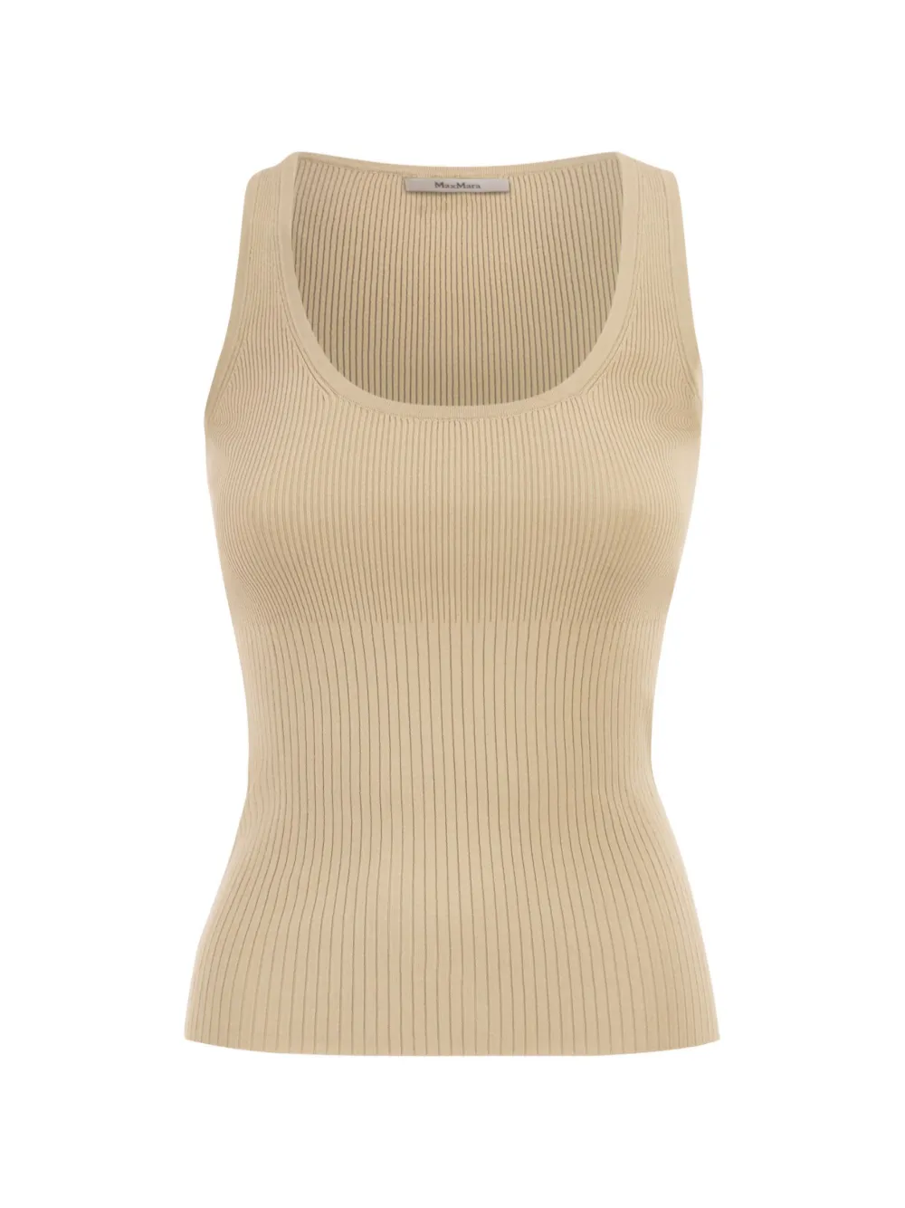 Max Mara ribbed-knit top - Toni neutri