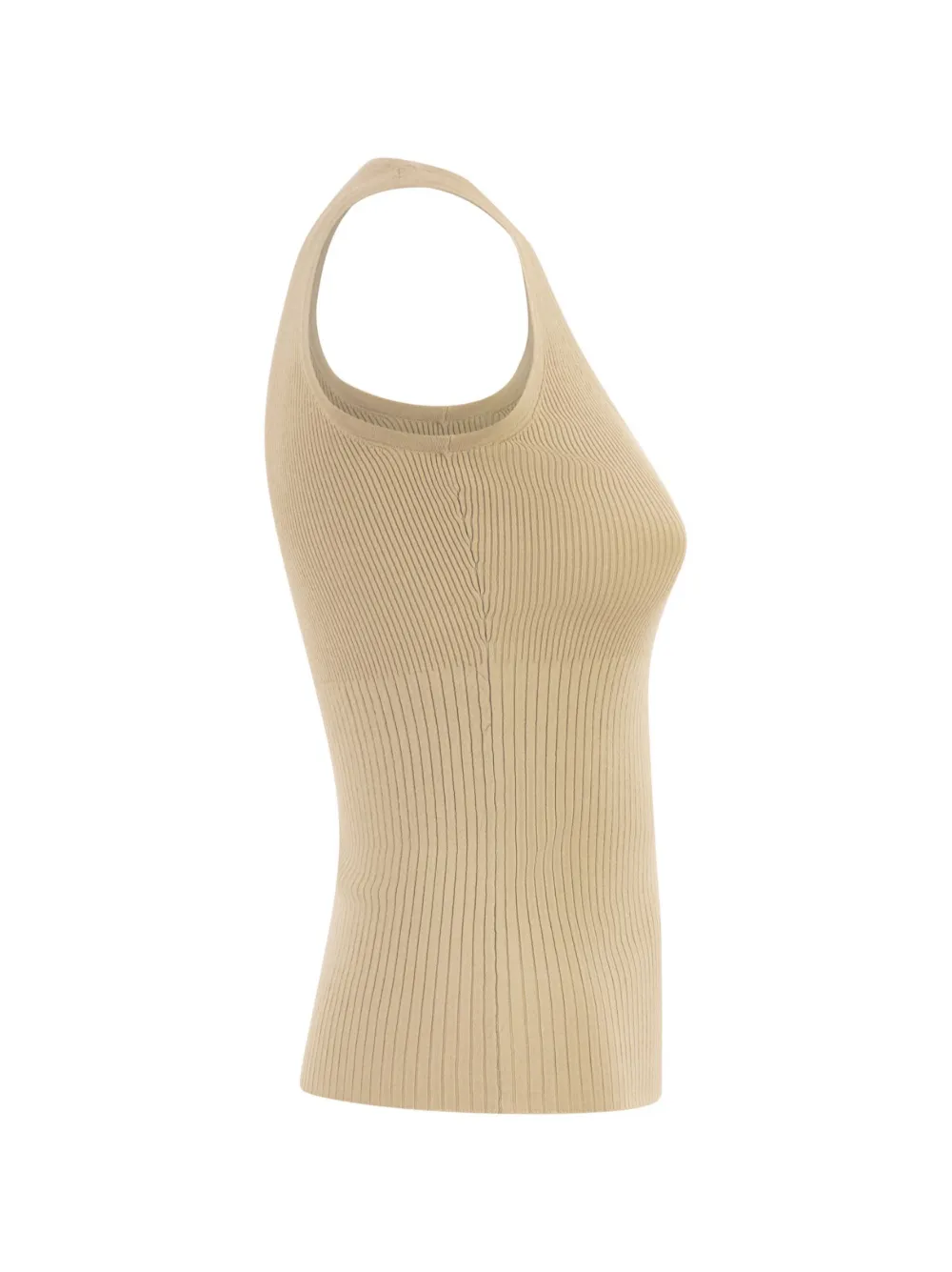 Max Mara Ghiro ribbed-knit tank top Beige