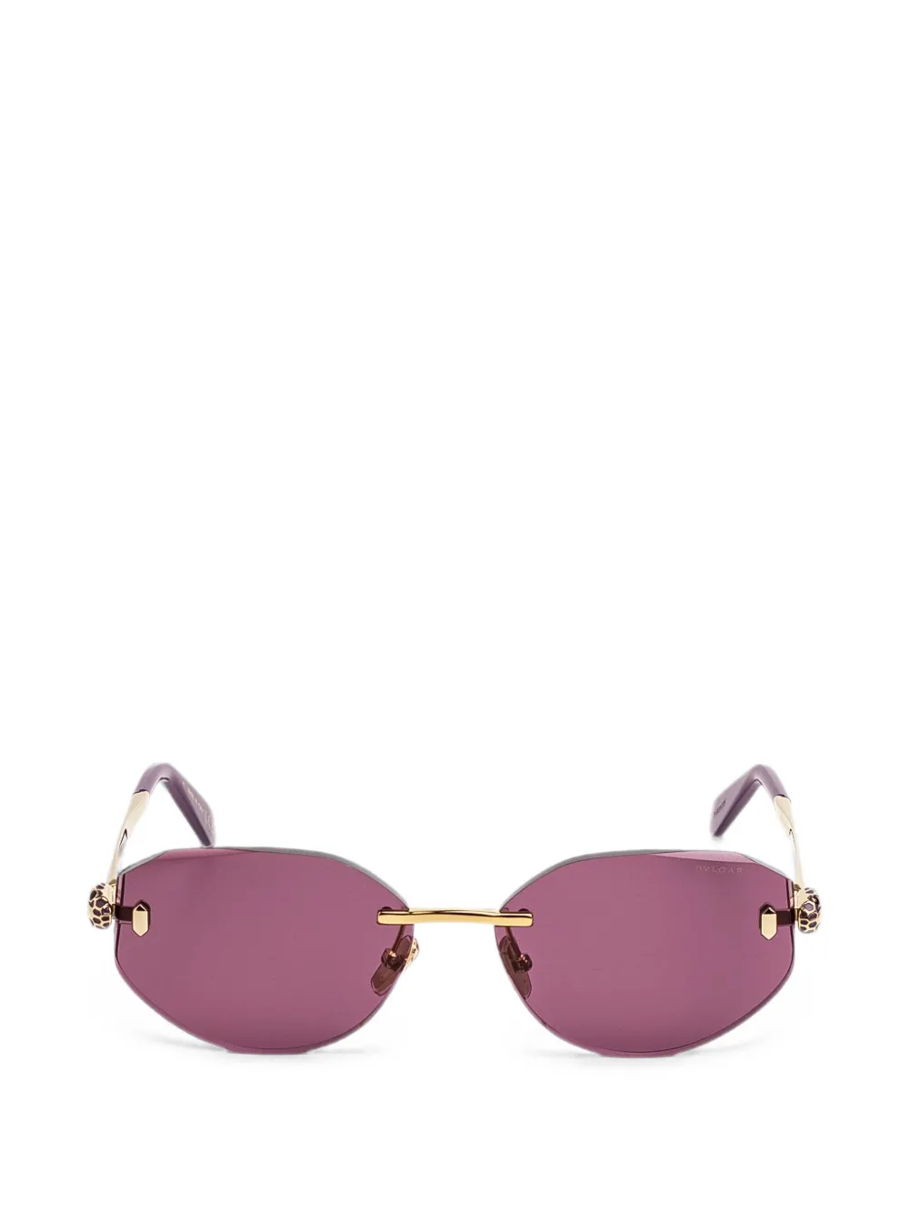 Bvlgari Serpenti geometric-frame sunglasses - Oro