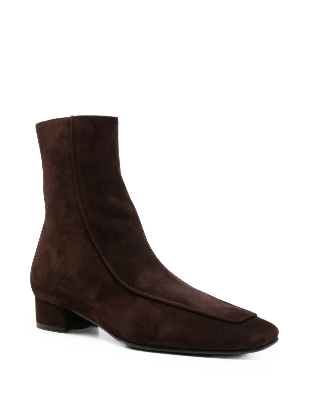 Herbert Levine Shadow Ban Ankle Boots in Brown, view 2