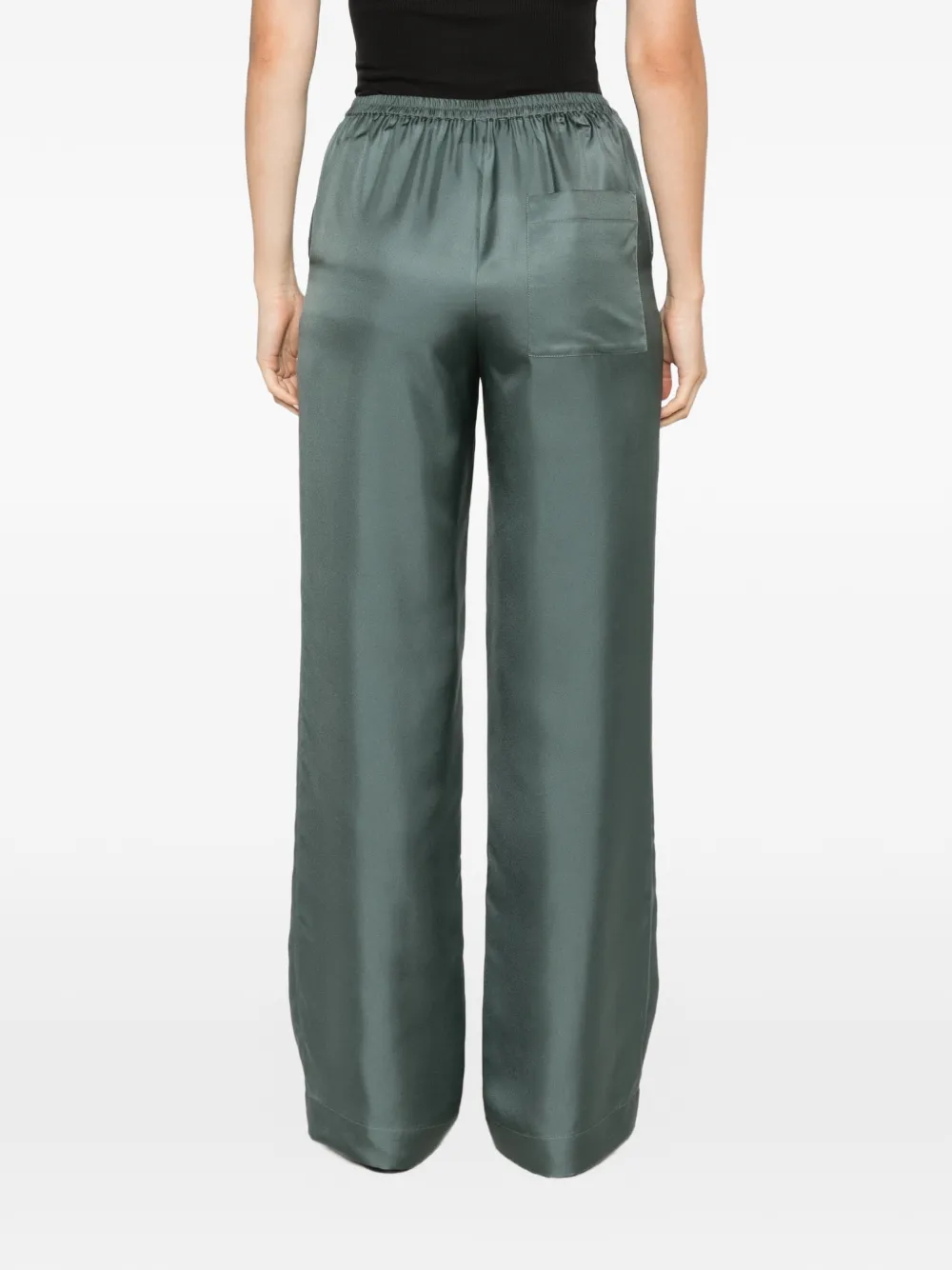 LouLou de Saison Alera broek met wijde pijpen Groen
