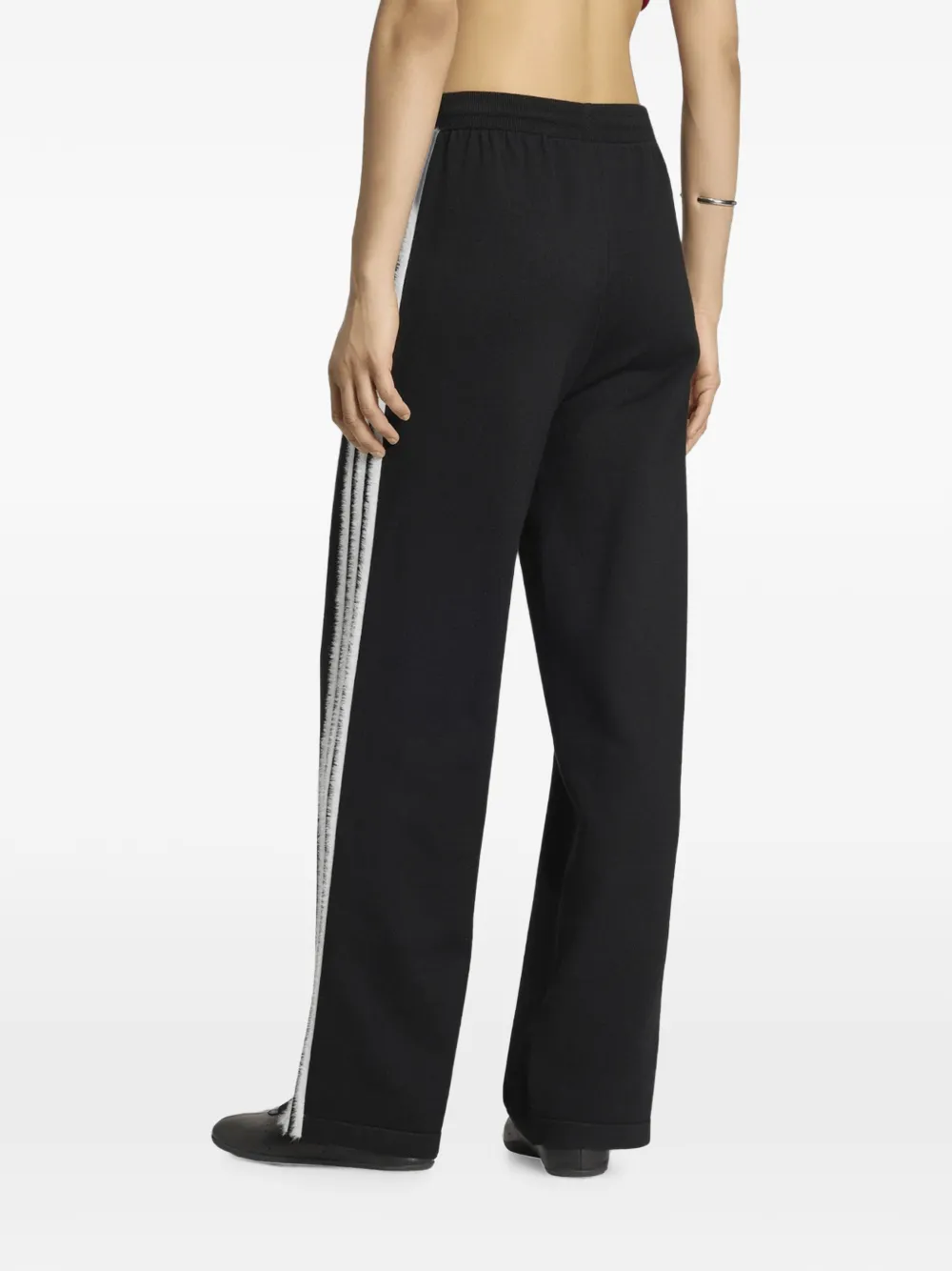 adidas Firebird logo-embroidered side-stripe track pants Zwart