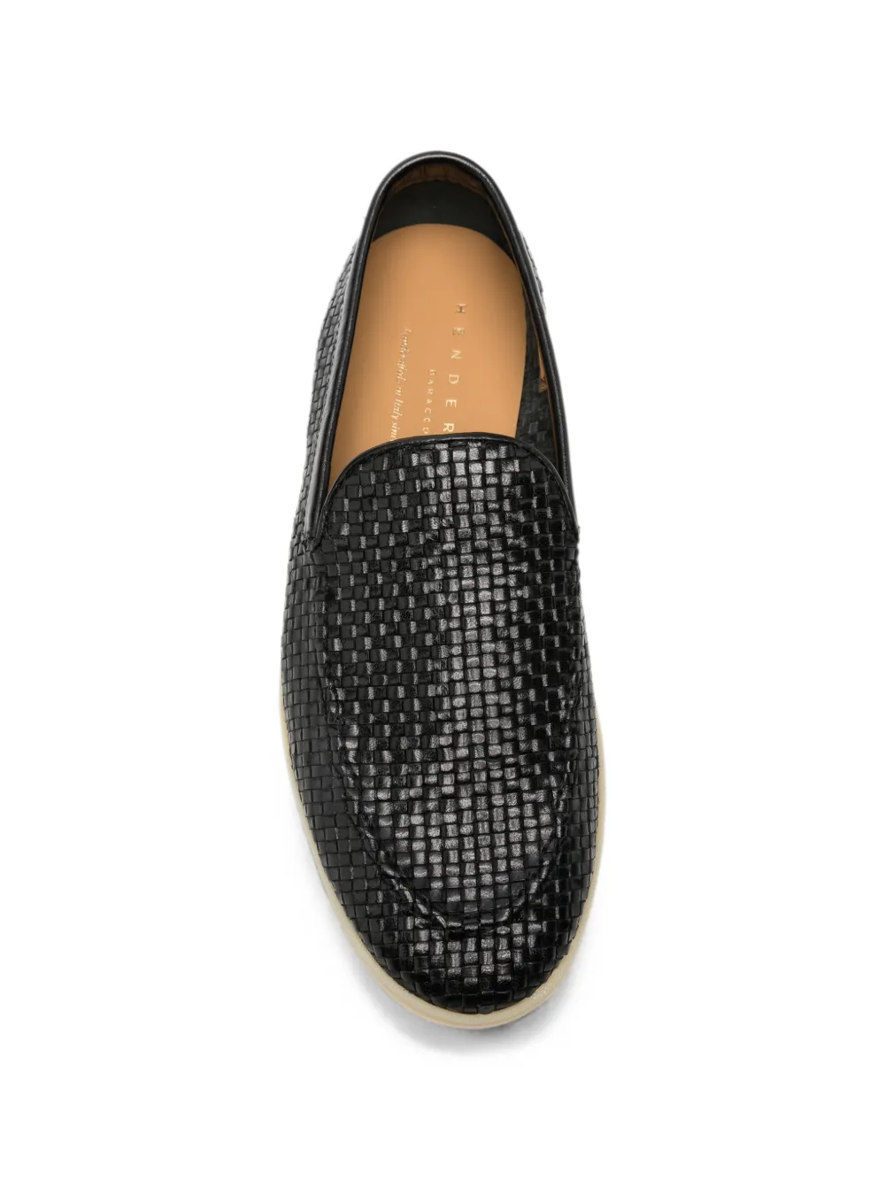 Henderson Baracco leather loafers Zwart