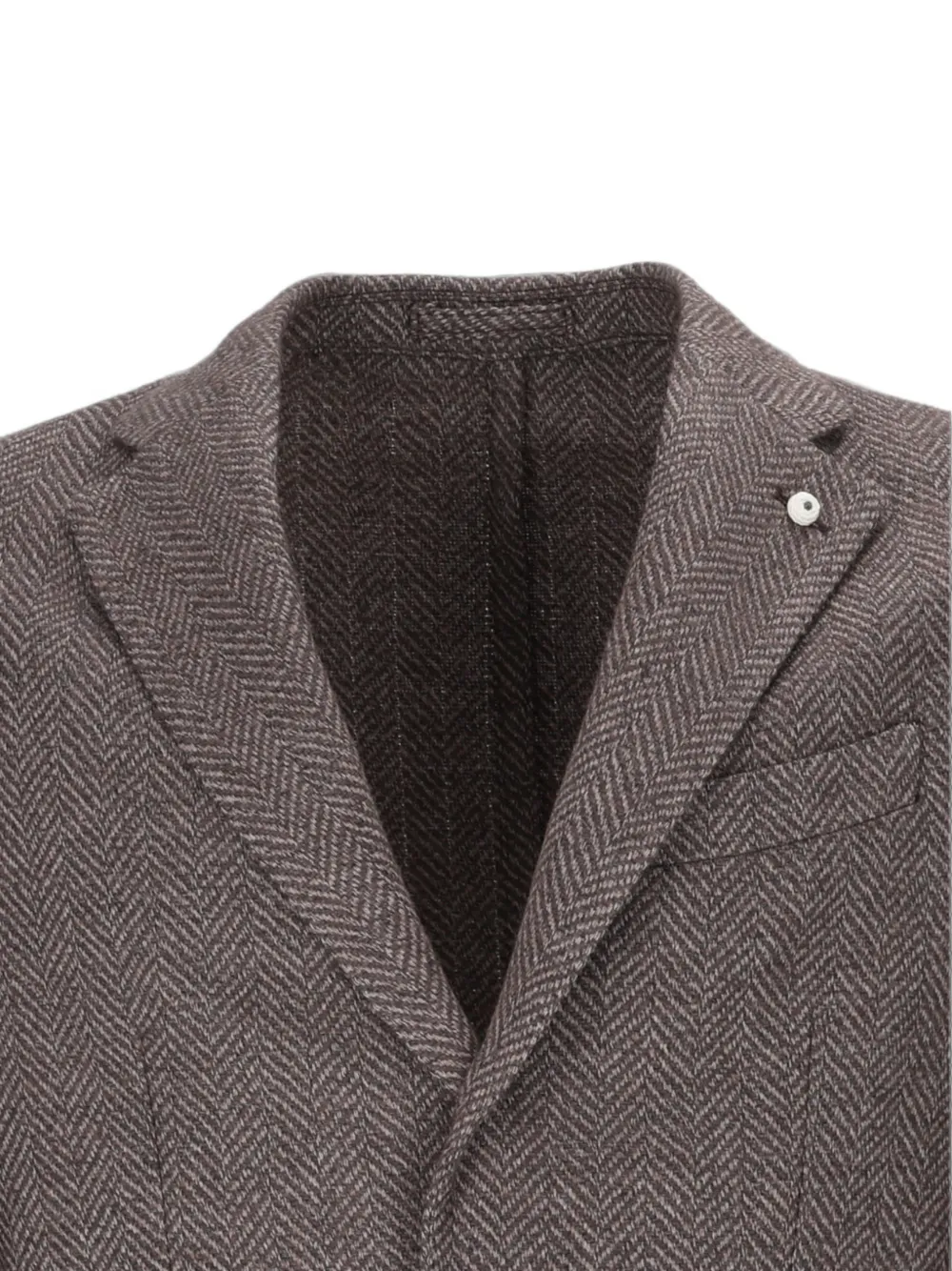 BRANDO herringbone-pattern blazer Bruin