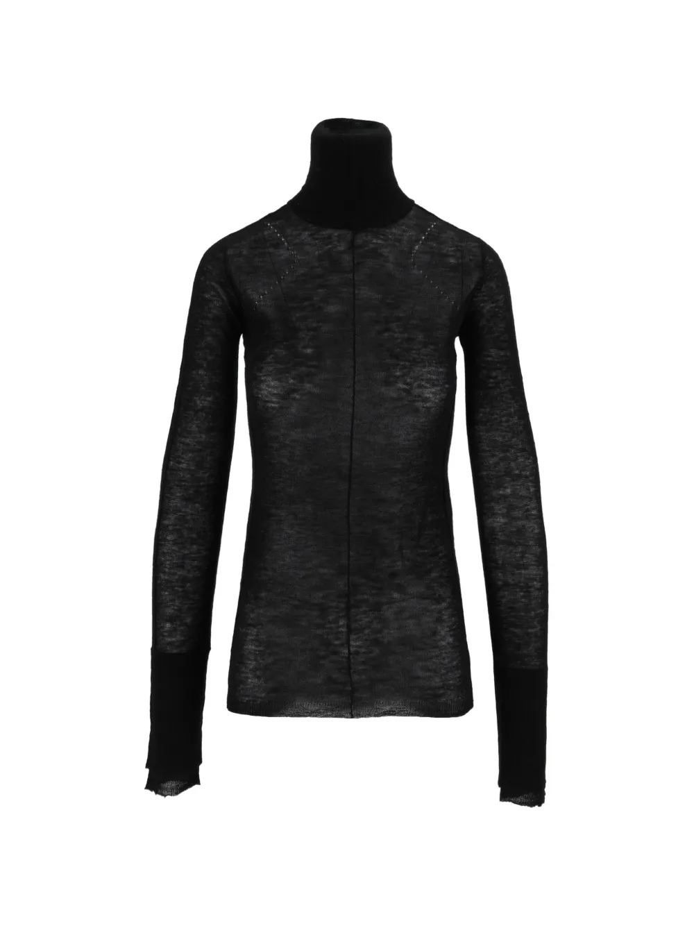 Elisabetta Franchi wool jumper with ribbing - Nero
